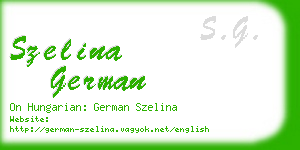 szelina german business card